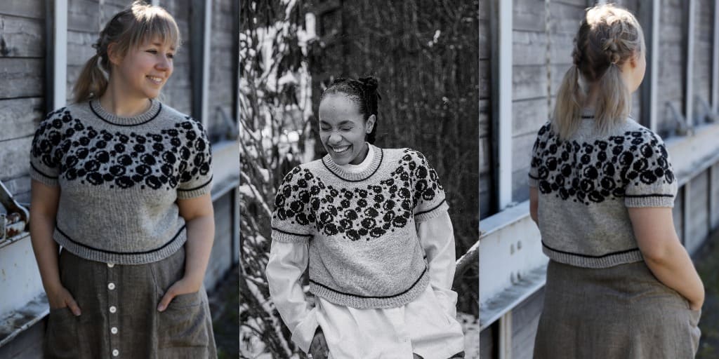 Вязаный жаккардовый топ Bubbles and Giggles Жаккардовый топ с пузырьками