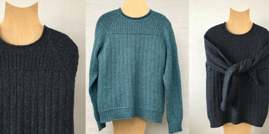 Вязаный спицами мужской пуловер Sonnike Мужской пуловер спицами