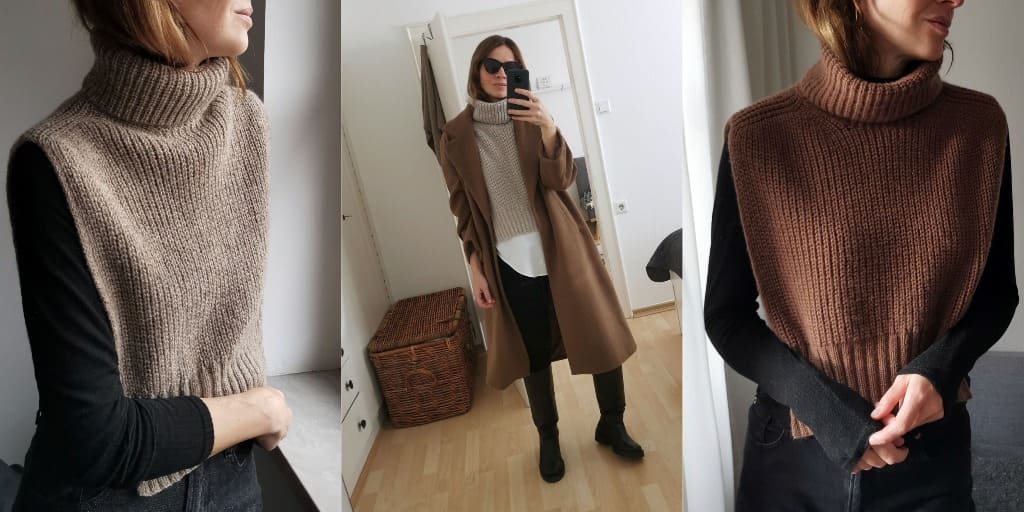 Вязаная спицами манишка Jacques Вязаная манишка спицами