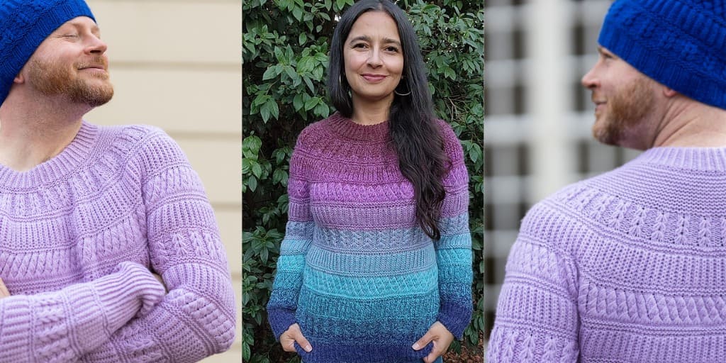 Текстурный пуловер Briornate Sweater Узорный пуловер спицами