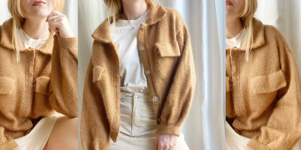 Вязаный жакет бомбер Maves Jacket Вязаный жакет бомбер спицами