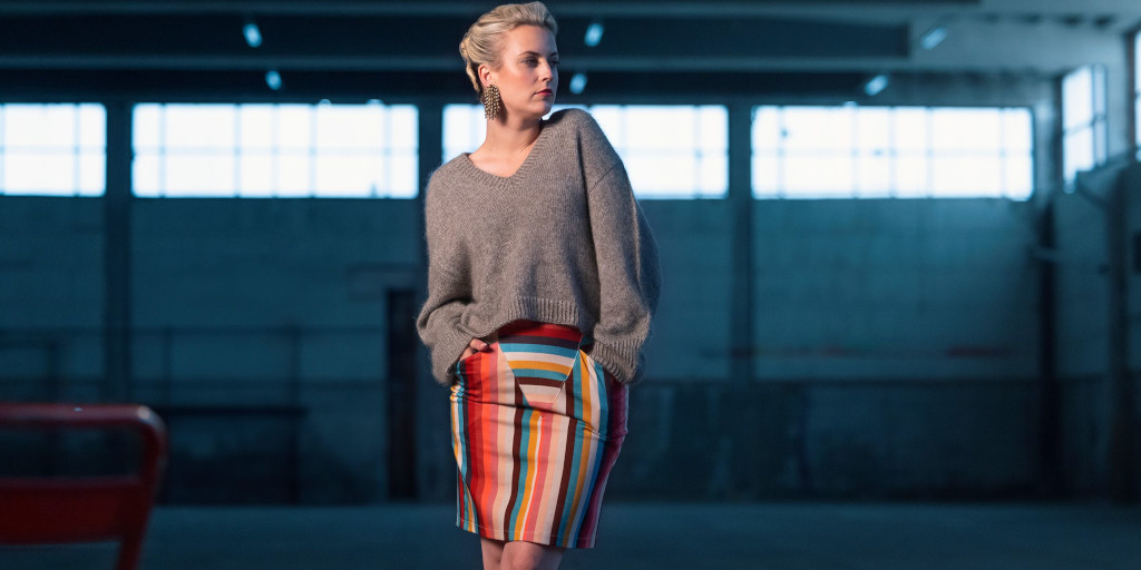 Вязаный оверсайз пуловер Helene Женский пуловер спицами