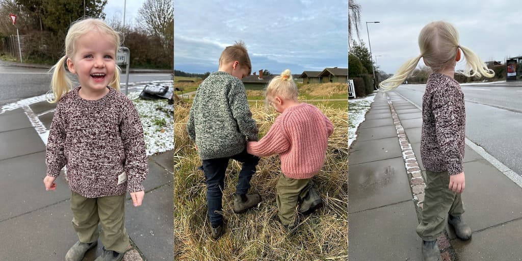 Детский пуловер спицами Melange Sweater Junior Детский меланжевый пуловер спицами