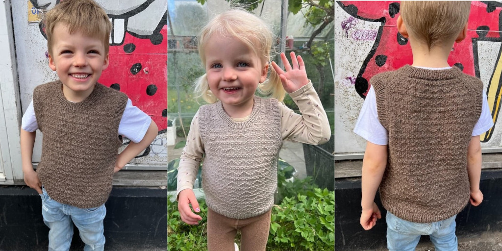 Детский жилет спицами Sille Slipover Mini Детский жилет спицами