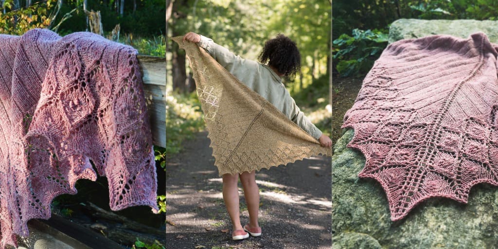 Шаль с шишечками Catharus Вязаная шаль с шишечками