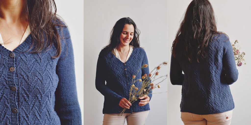 Кардиган с текстурным узором спицами сверху Aulan Кардиган с текстурным узором описание и схемы