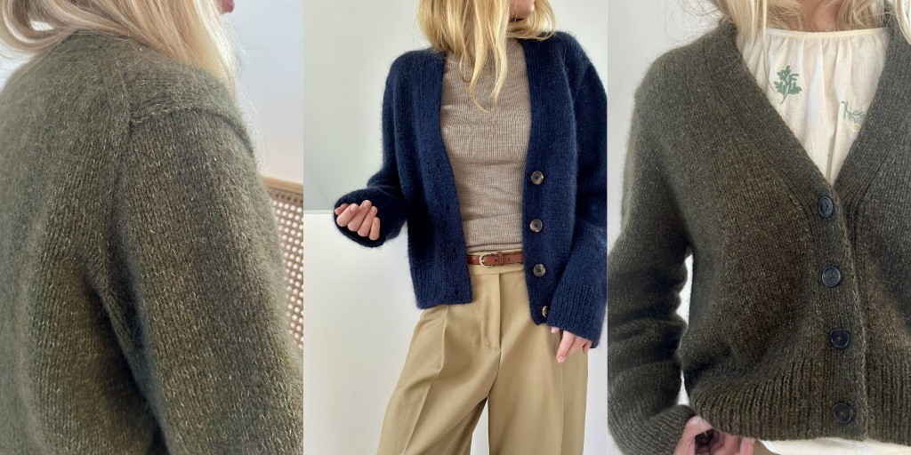 Кардиган с японским плечом Chunky Mouline Женский кардиган