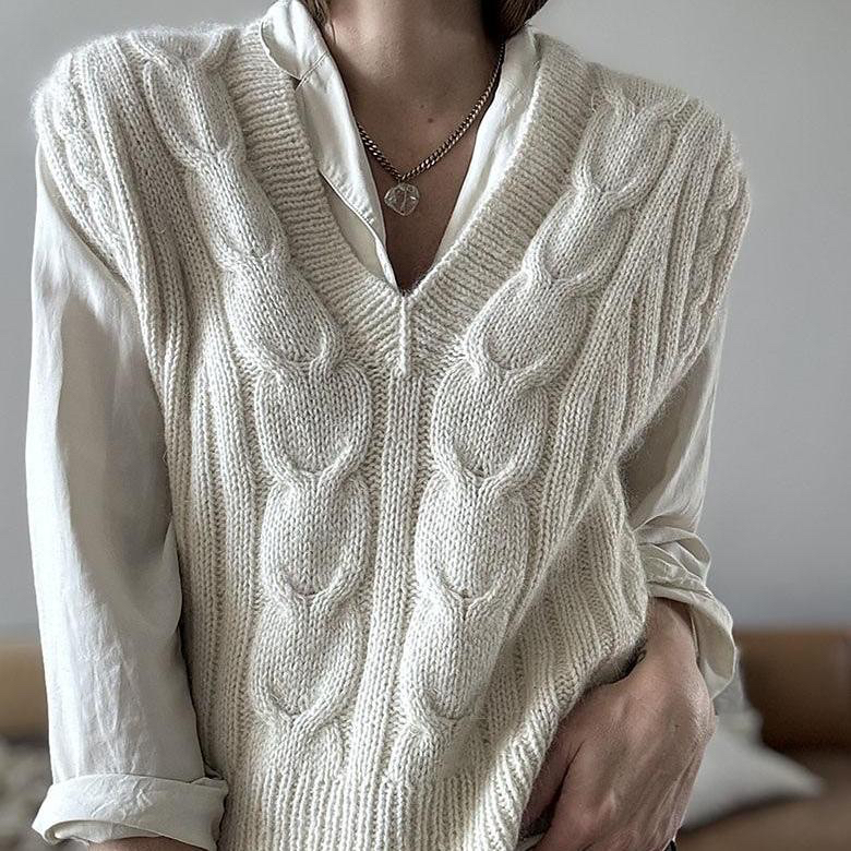 Стильная безрукавка косами Tulip Loop Стильная безрукавка косами