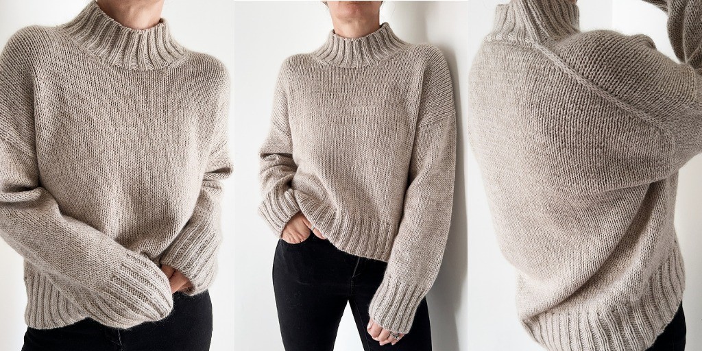 Стильный свитер оверсайз Lenon Стильный свитер с японским плечом