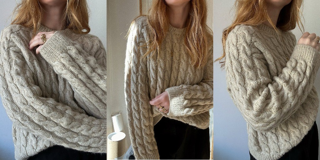 Свитер косами Sweater No. 29 Классический свитер с косами