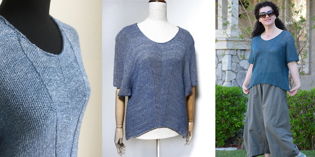 Вязаная футболка Nami Вязаная футболка спицами с описанием