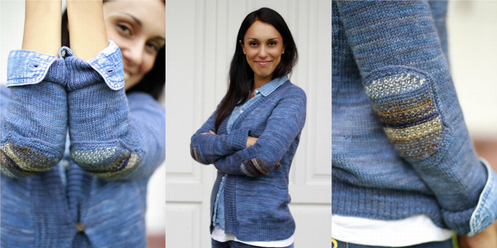 Кардиган с заплатками на локтях Madewell Кардиган с заплатками на локтях