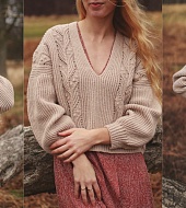 Текстурный оверсайз пуловер