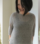 Пуловер с круглой кокеткой спицами схема и описание