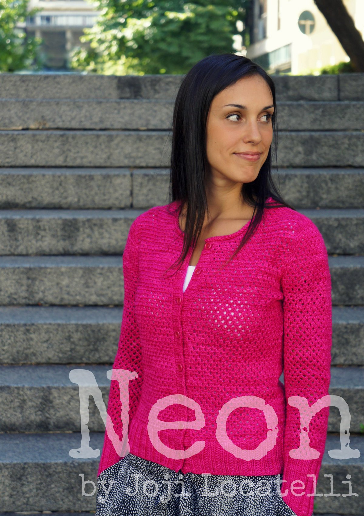 Вязаный жакет женский Neon от Joji Locatelli Вязаный жакет женский спицами