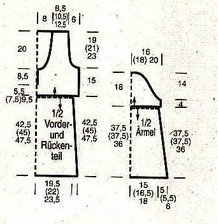 Вязаная женская туника выкройка