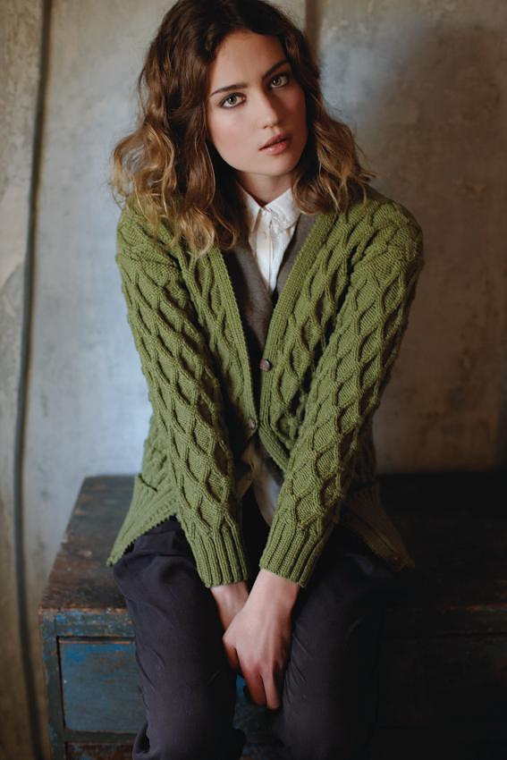 Вязание кардигана Dwell