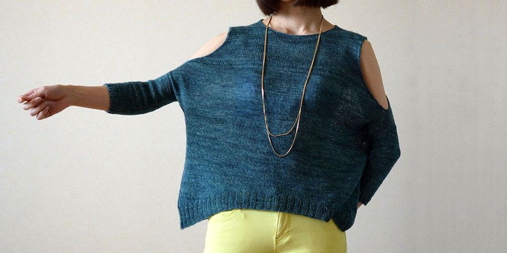 Пуловер с открытыми плечами Enchantment Пуловер с открытыми плечами