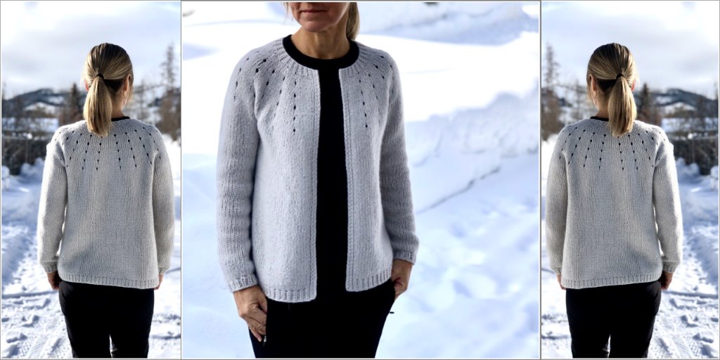 Кардиган с круглой кокеткой Oxygen Кардиган с круглой кокеткой спицами описание