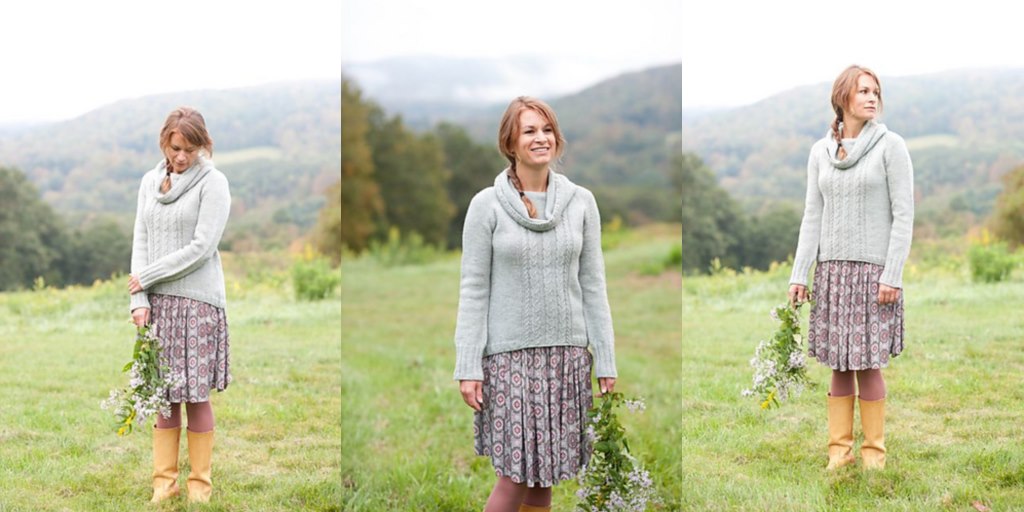 Вязаный джемпер сверху Braeburn Вязаный джемпер спицами сверху