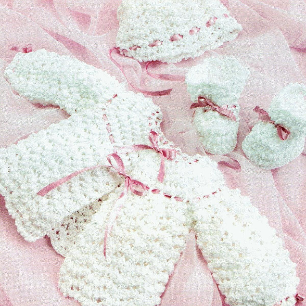 Вязание для малышей комплекта крючком с бесплатным описанием