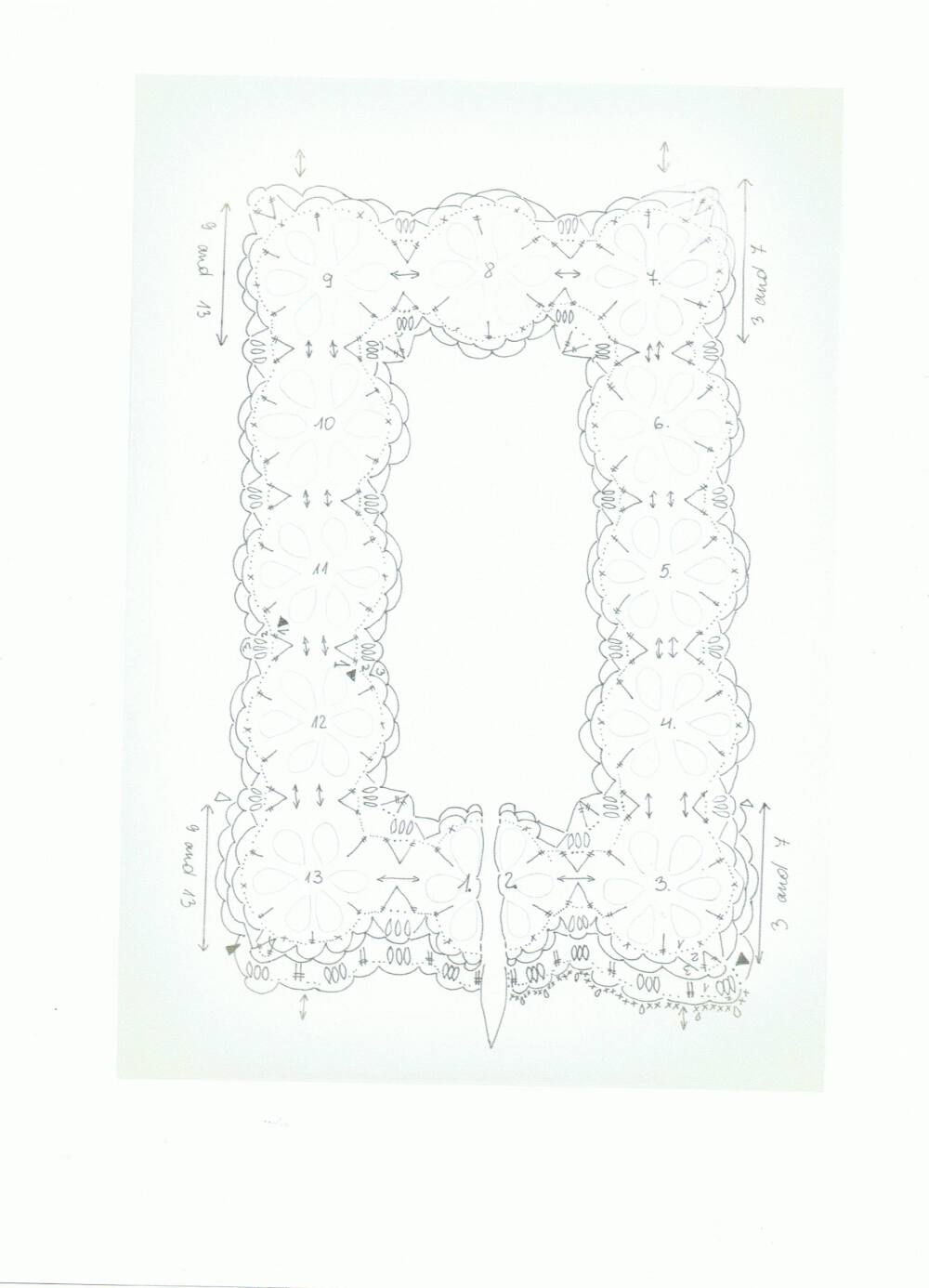 Цветочное платье для девочки схема 2