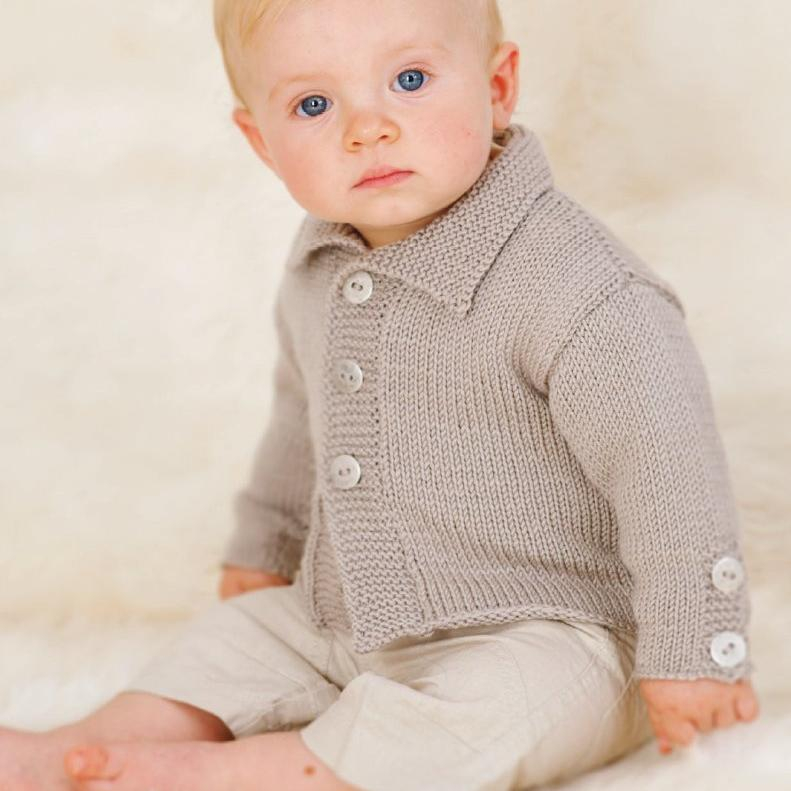 Винтажный жакет для мальчика вязаный спицами с описанием