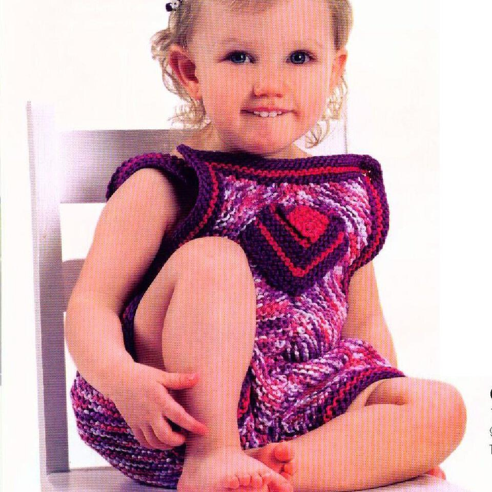 Летний вязаный комбинезон для малышей