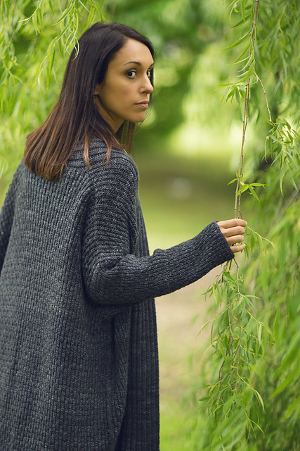 Легкое пальто Big Old Coat Легкое пальто оверсайз, вязанное спицами