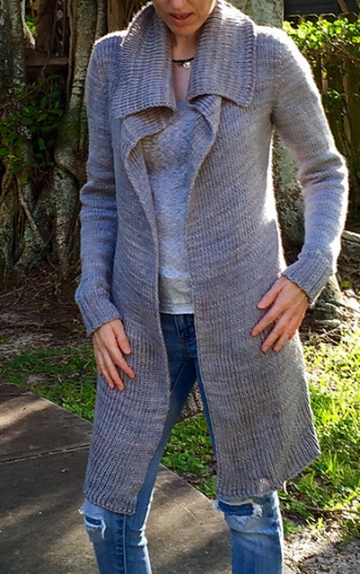 Легкое пальто спицами True Легкое пальто спицами