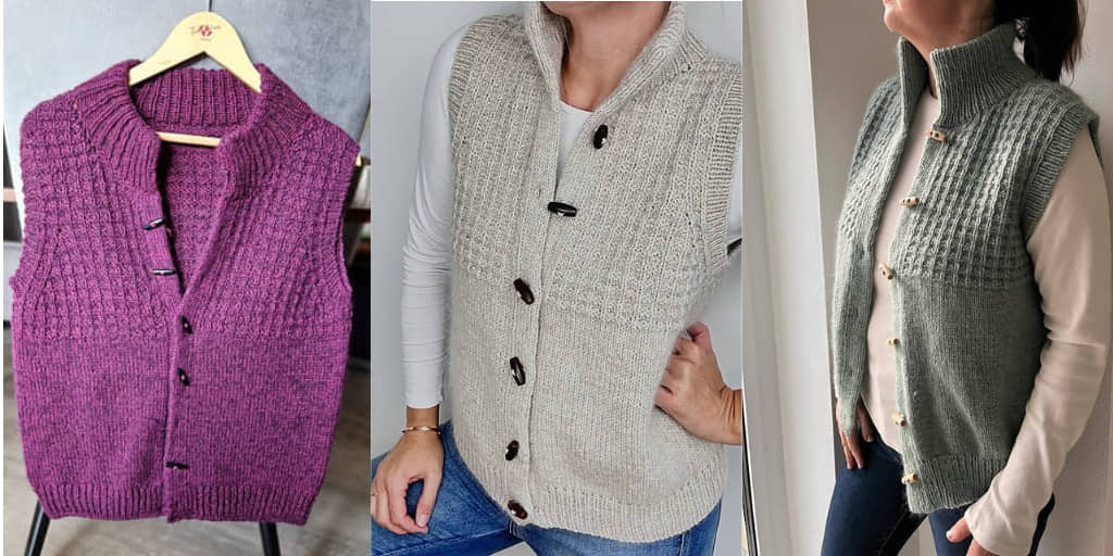 Теплый жилет MaineVest Жилет спицами