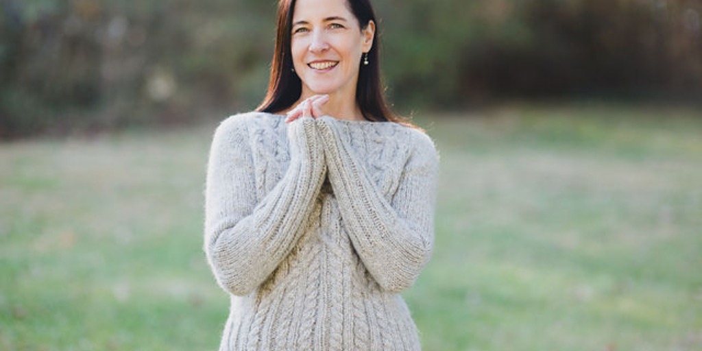 Джемпер косами Carden Джемпер косами спицами