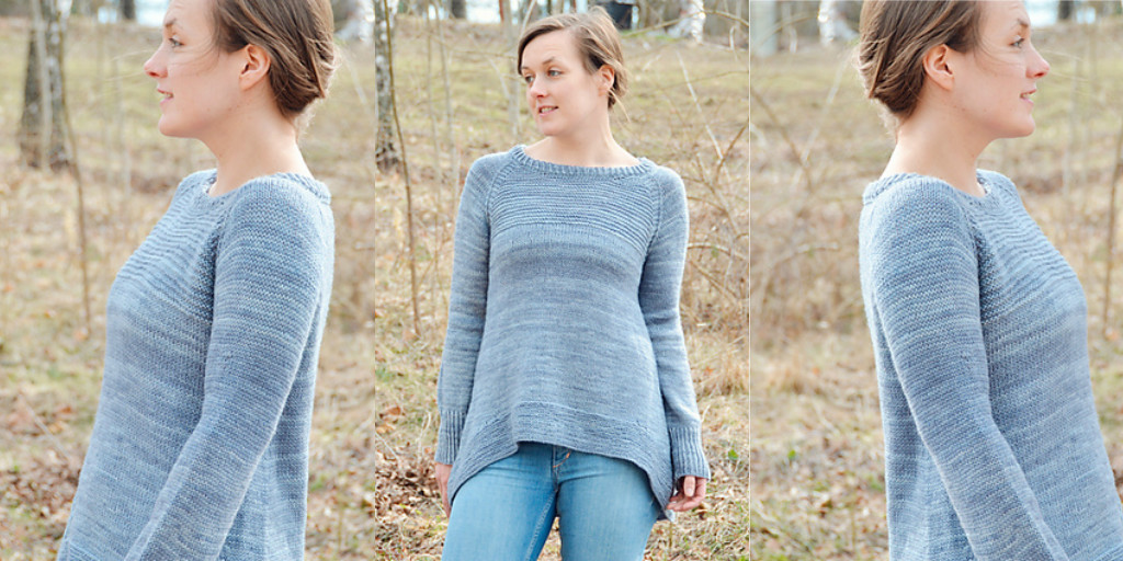 Туника с длинной спинкой Snug Вязанная спицами туника с длинной спинкой фото