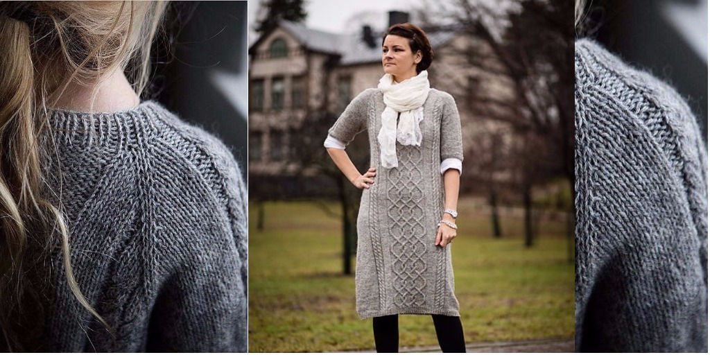 Красивое женское платье Ancasta Красивое женское платье спицами