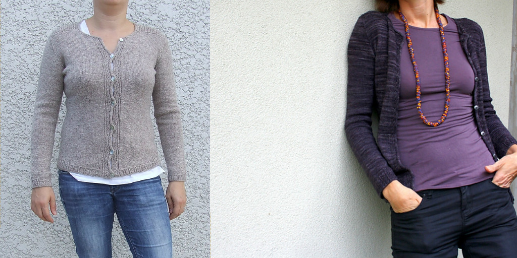 Кардиган с красивой отделкой спицами Grand Coquelicot Кардиган спицами с красивой отделкой