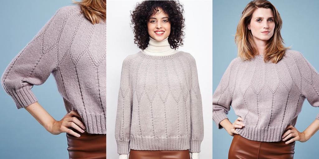 Пуловер с круглой кокеткой Lamana 9-29 Пуловер с круглой кокеткой