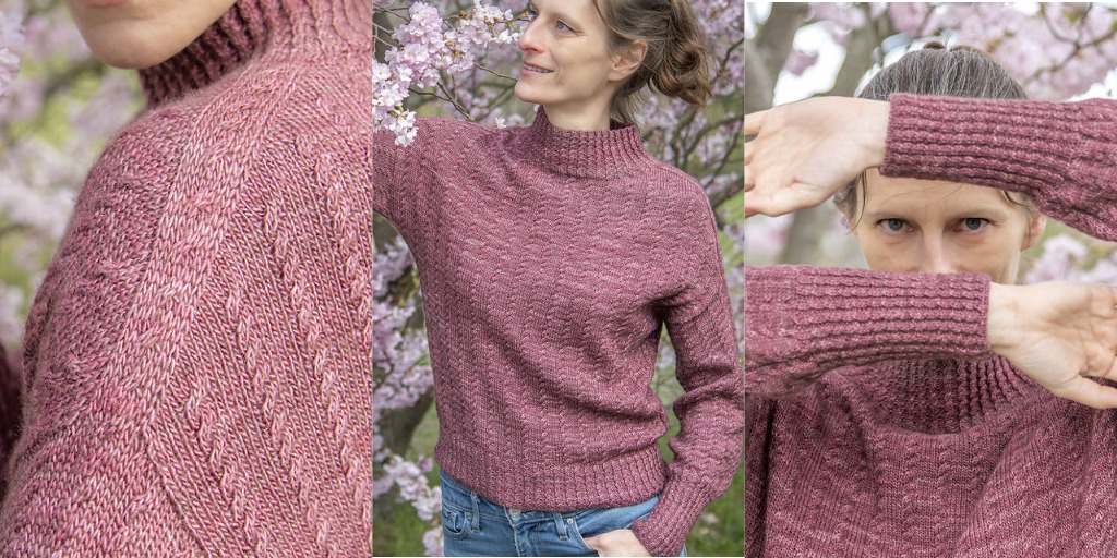 Свитер со спущенным плечом Edwardian Свитер со спущенным плечом спицами