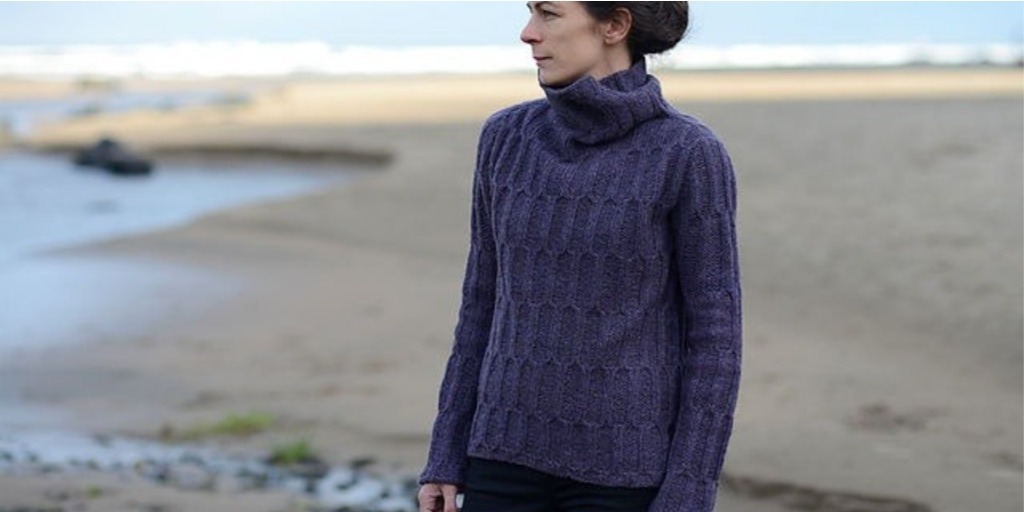 Свитер с высоким воротником Laitis Свитер с высоким воротником спицами