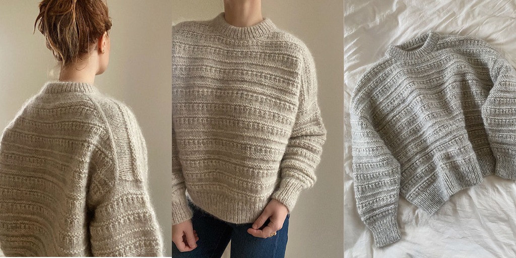 Свитер оверсайз рельефным узором спицами сверху Sweater No18 Свитер оверсайз спицами рельефным узором сверху