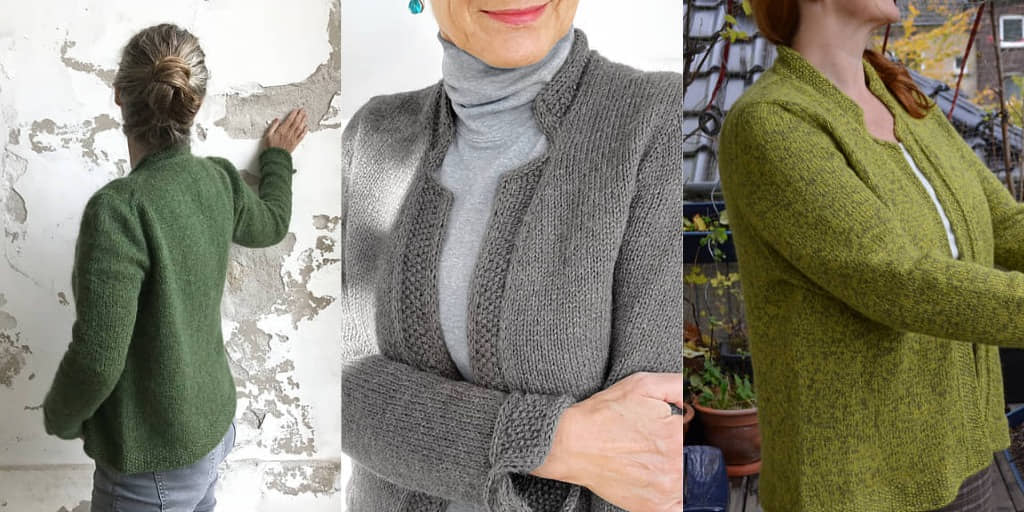 Кардиган в стиле шанель Pure Seeds Кардиган спицами