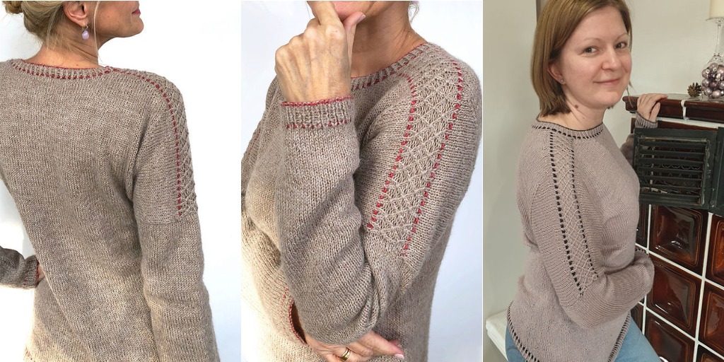 Стильный джемпер eXXtra Стильный джемпер связанный спицами с описанием