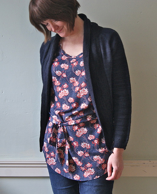 Вязание укороченного кардигана Aslant Вязание укороченного кардигана спицами