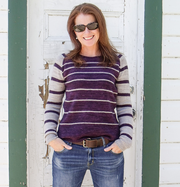 Вязание пуловера Donna, Josée Paquin Вязание пуловера Donna от Josée Paquin