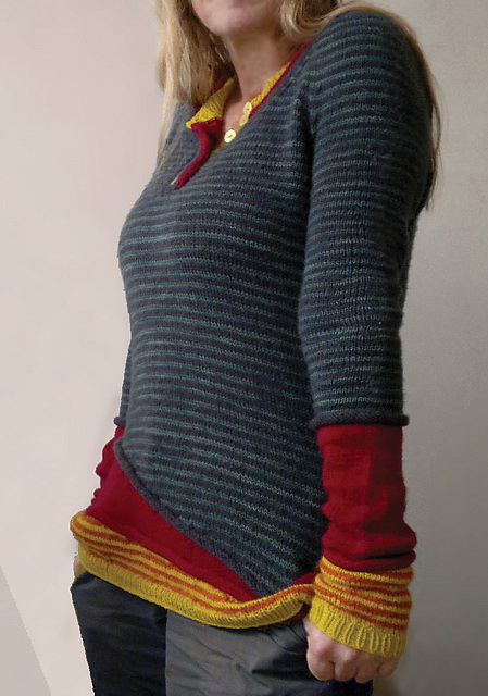 Эффектный пуловер 3in1 Вязание пуловера 3 в 1 by al-fa