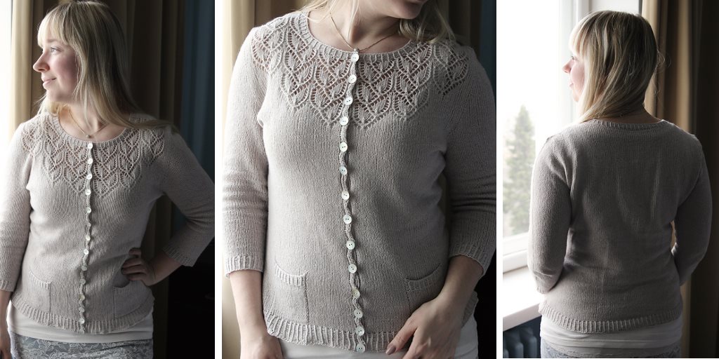 Кофточка на пуговицах спицами сверху Soulful Кофточка на пуговицах спицами сверху с описанием