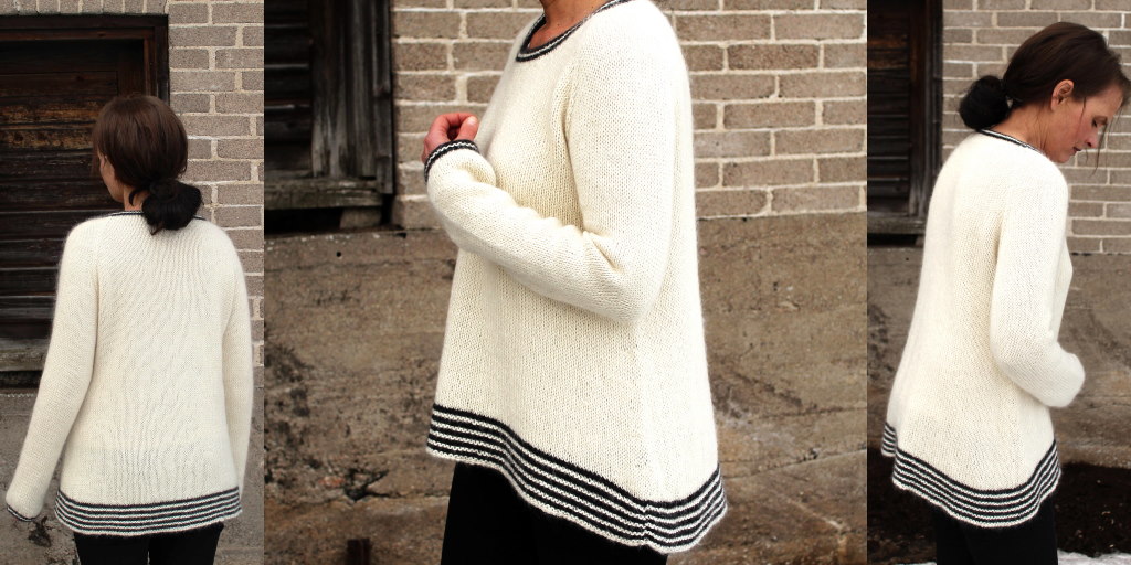 Пуловер регланом Axia Пуловер регланом спицами