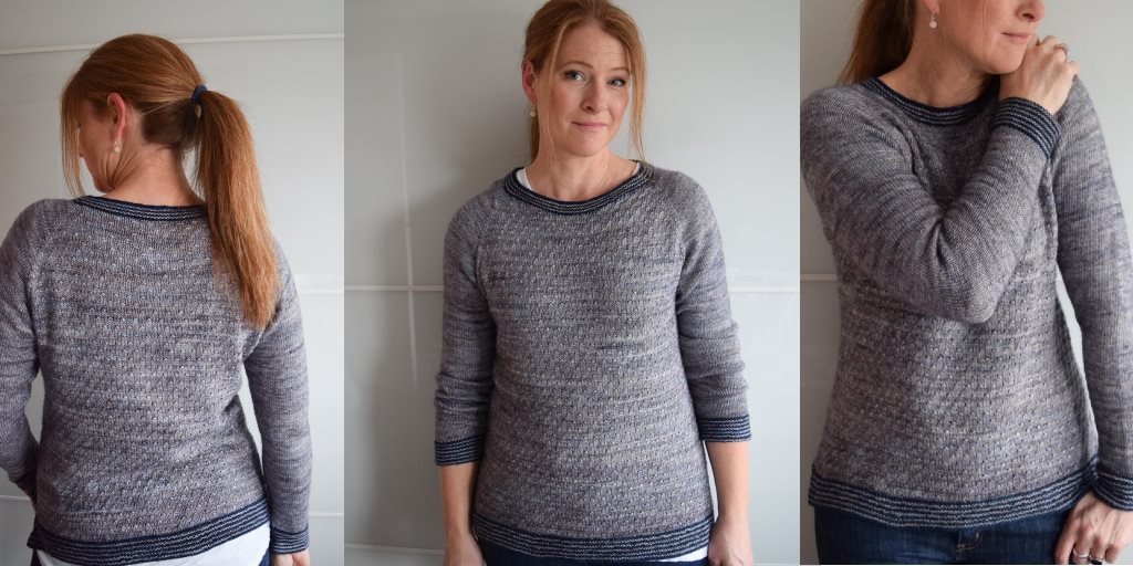 Бесшовный пуловер Droplet Mist Бесшовный пуловер спицами