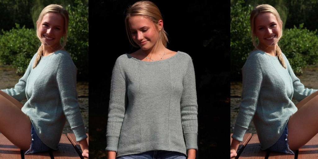 Пуловер регланом Easterly Пуловер регланом вязаный спицами