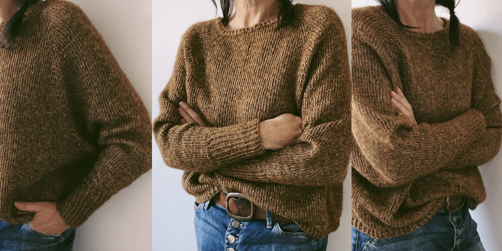 Джемпер оверсайз с рукавом реглан спицами Raakel Джемпер оверсайз с рукавом реглан летучая мышь