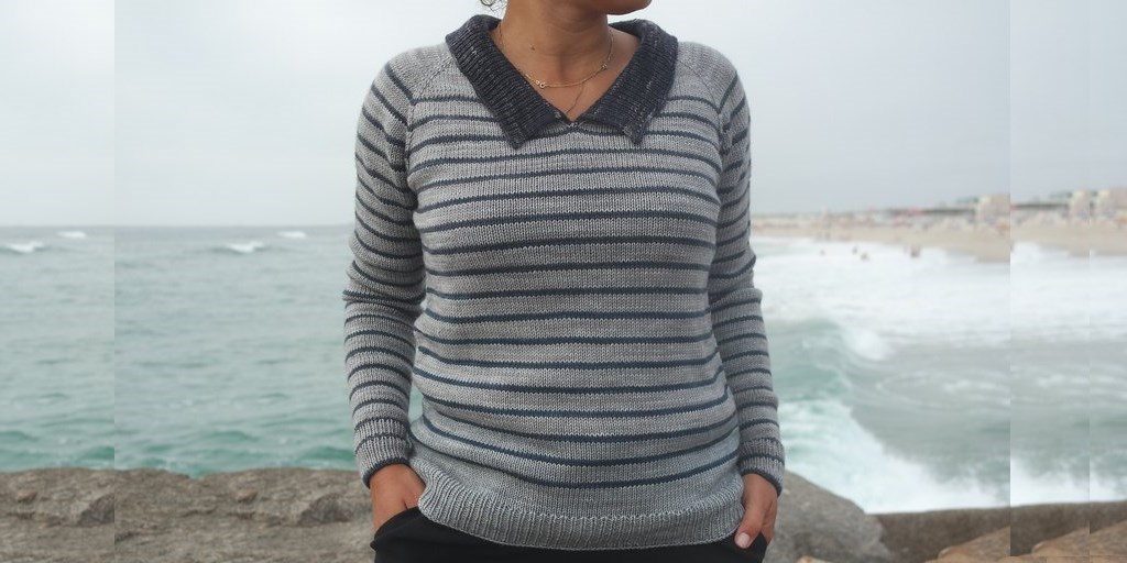 Пуловер в полоску Sailor Пуловер в полоску фото и описание